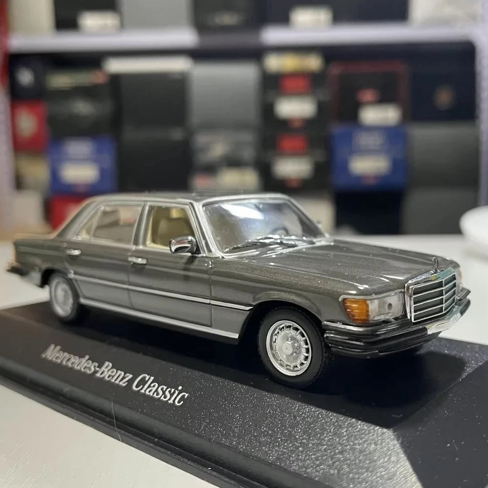 [Minichamps] 1:43 Mercedes-Benz 1975 450 SEL W116 gris voiture miniature Die-Cast