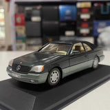 [Minichamps] 1:43 Mercedes-Benz 1992 600 SEC C140 Green Model Car Die-Cast