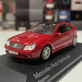 [Minichamps] 1:43 Mercedes-Benz 2001 CL203 Sport Coupe Red Model Car Die-Cast