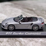 [Minichamps] 1:43 Porsche 2016 911 Turbo Cabriolet Silver Model Car Resin