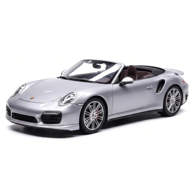 [Minichamps] 1:43 Porsche 2016 911 Turbo Cabriolet Silver Model Car Resin