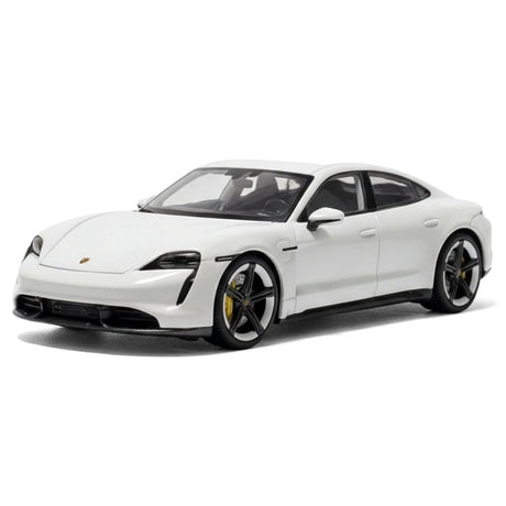 [Minichamps] 1:43 Porsche 2019 Taycan Turbo S vit modellbil Die-Cast