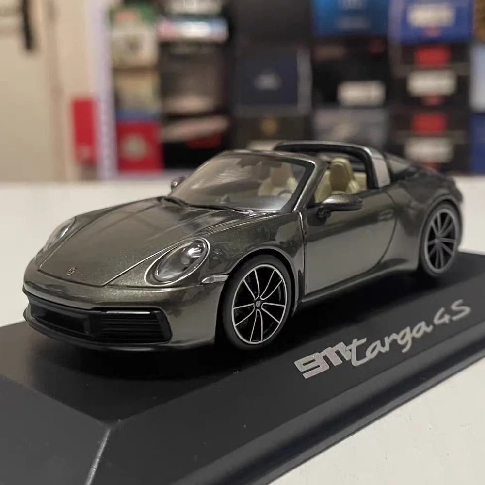 [Minichamps] 1:43 Porsche 2020 911 992 Targa 4S Gray Model Car Die-Cast