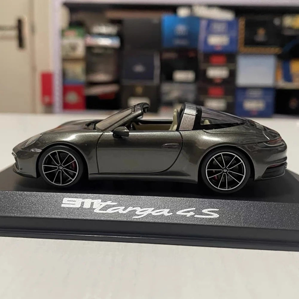 [Minichamps] 1:43 Porsche 2020 911 992 Targa 4S Gray Model Car Die-Cast