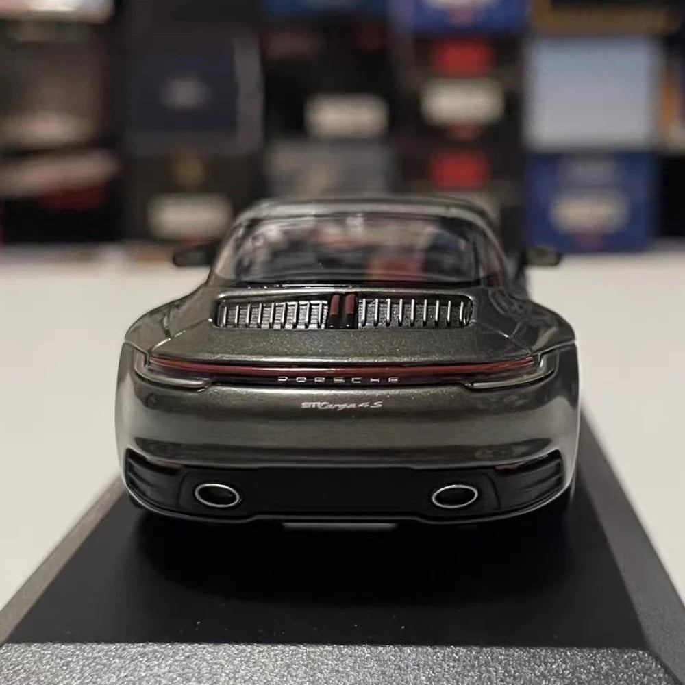 [Minichamps] 1:43 Porsche 2020 911 992 Targa 4S Gray Model Car Die-Cast