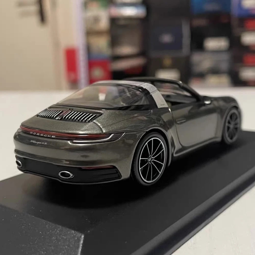 [Minichamps] 1:43 Porsche 2020 911 992 Targa 4S Gray Model Car Die-Cast