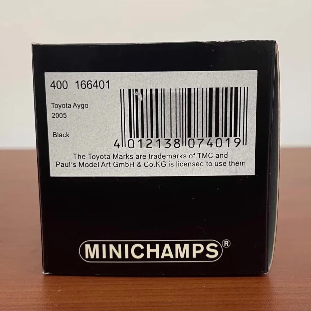[Minichamps] 1:43 Toyota 2005 Aygo nero modellino di auto Die-Cast