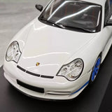 [Minichamps] 1:18 Porsche 2004 911 996 GT3 RS White Blue Model Car Resin