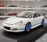 [Minichamps] 1:18 Porsche 2004 911 996 GT3 RS White Blue Model Car Resin