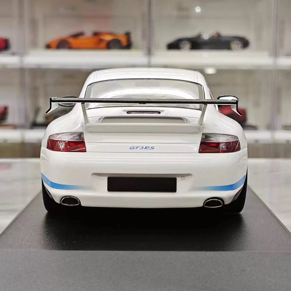 [Minichamps] 1:18 Porsche 2004 911 996 GT3 RS White Blue Model Car Resin