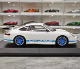 [Minichamps] 1:18 Porsche 2004 911 996 GT3 RS White Blue Model Car Resin