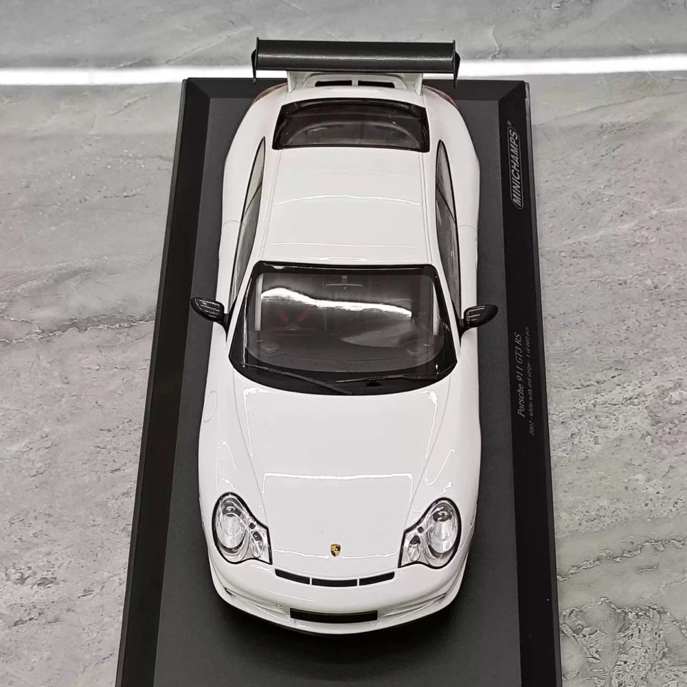[Minichamps] 1:18 Porsche 2004 911 996 GT3 RS White Red Model Car Resin