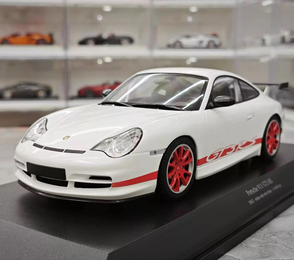 [Minichamps] 1:18 Porsche 2004 911 996 GT3 RS White Red Model Car Resin