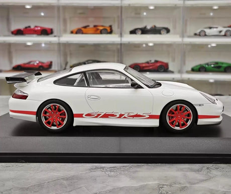 [Minichamps] 1:18 Porsche 2004 911 996 GT3 RS White Red Model Car Resin