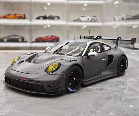 [Minichamps] 1:18 Porsche 2023 911 GT3 R 992 Race Car Gray Model Car Resin