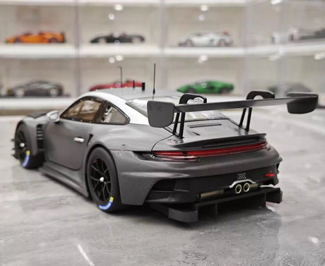 [Minichamps] 1:18 Porsche 2023 911 GT3 R 992 Race Car Gray Model Car Resin