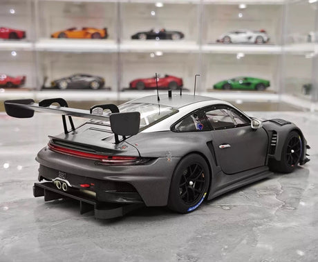 [Minichamps] 1:18 Porsche 2023 911 GT3 R 992 Race Car Gray Model Car Resin