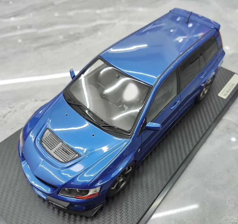 1:18 Mitsubishi 2005 Lancer Evo IX Wagon Blue Die Cast Model Car