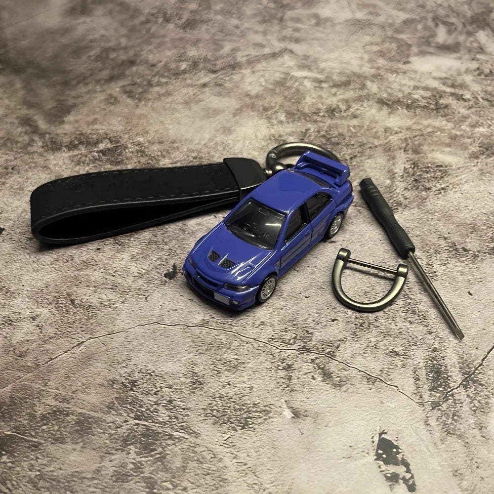 Mitsubishi Lancer Evolution VI Keychains 1:64 سيارة مصغرة Keychain