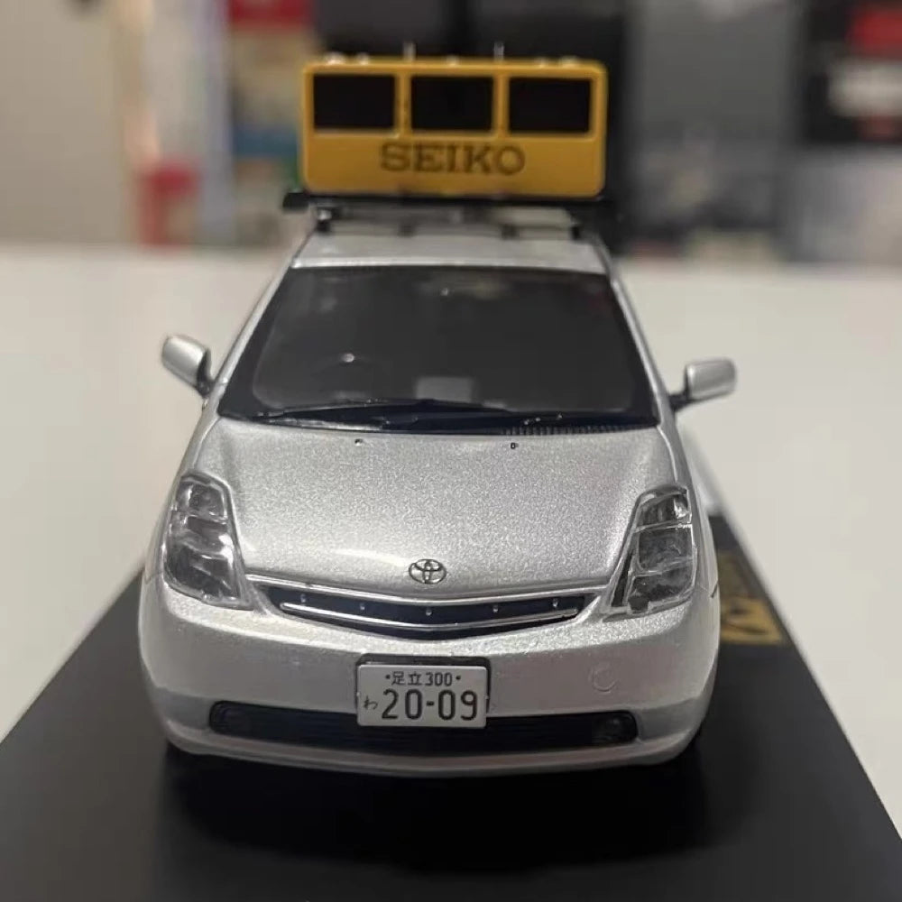 [MonoX] 1:43 Toyota 2009 Prius Tokyo Marathon Official Pace Silver Model Car Die-Cast