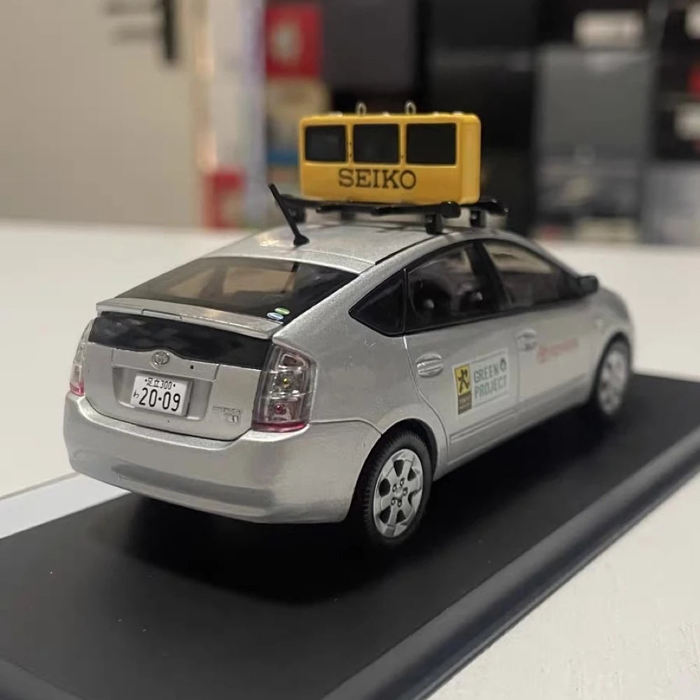 [MonoX] 1:43 Toyota 2009 Prius Tokyo Marathon Official Pace Silver Model Car Die-Cast
