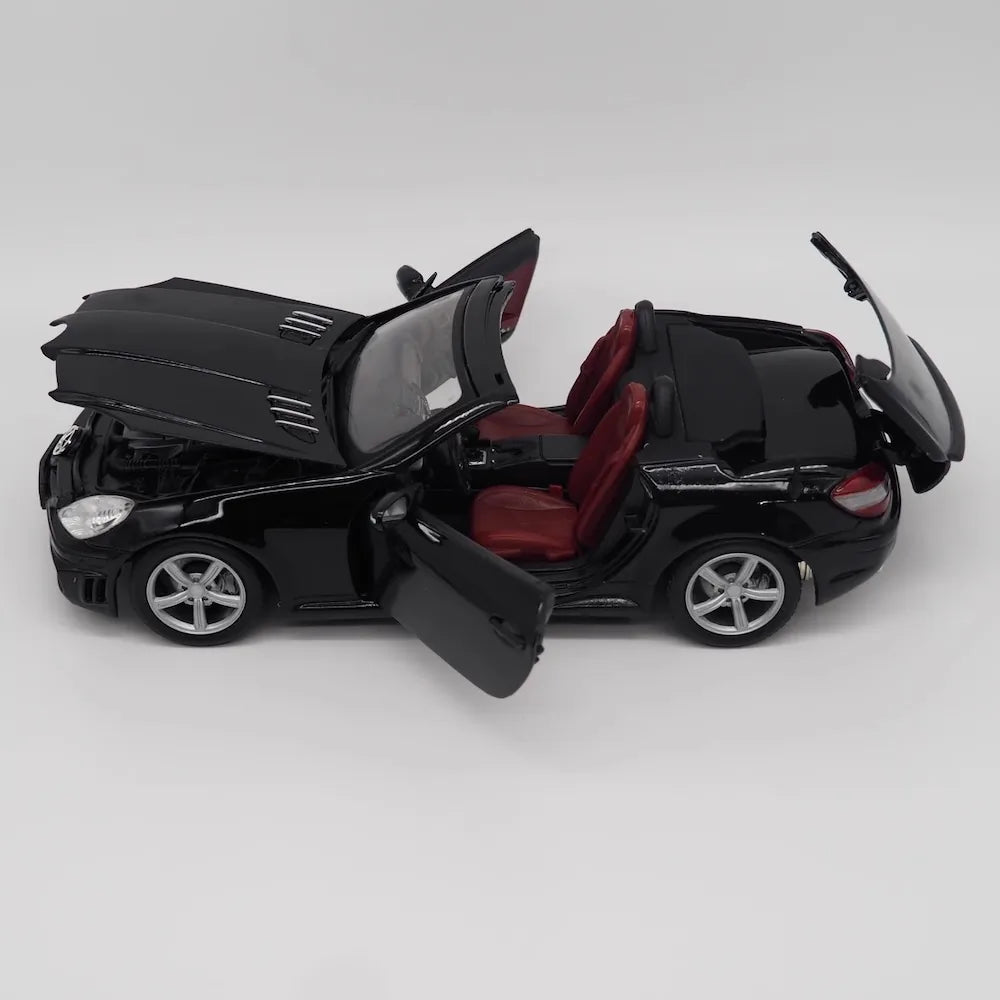 [MotorMax] 1:18 Mercedes-Benz 2004 SLK-Class R171 svart modellbil Die-Cast