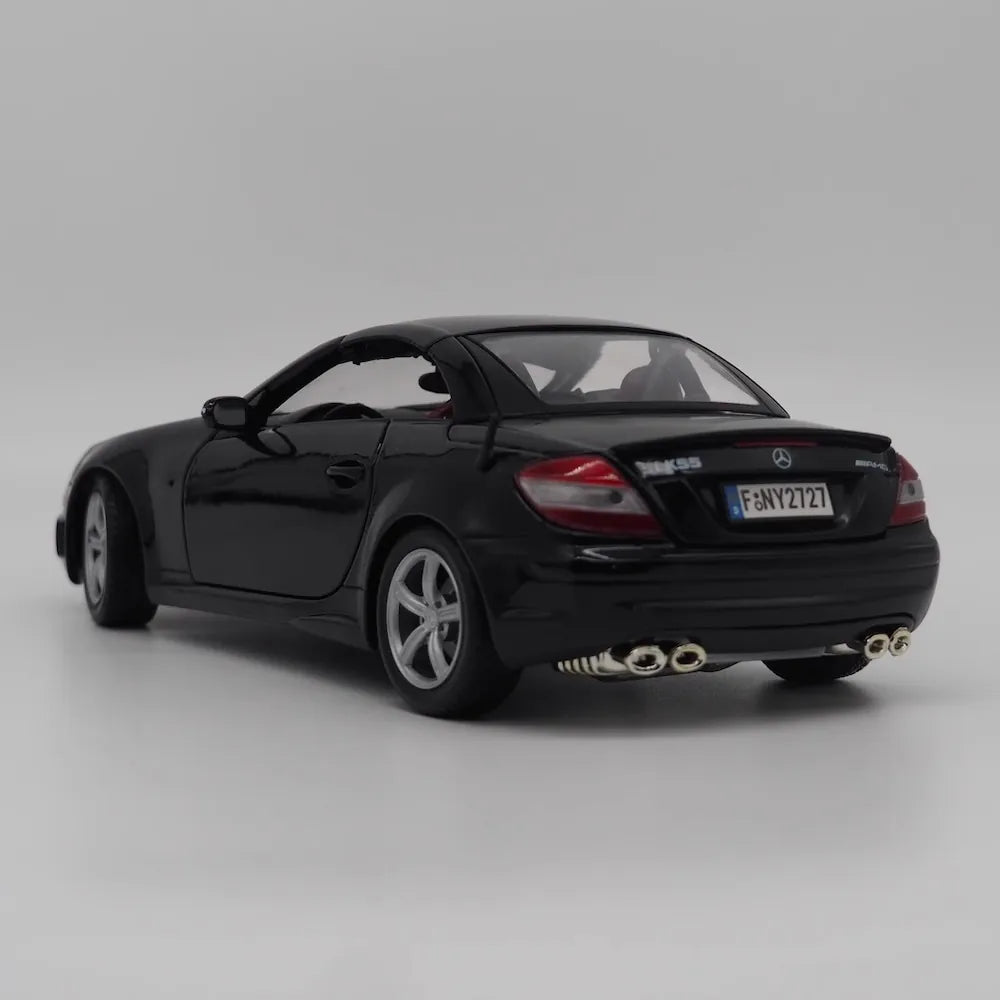 [MotorMax] 1:18 Mercedes-Benz 2004 SLK-Class R171 svart modellbil Die-Cast