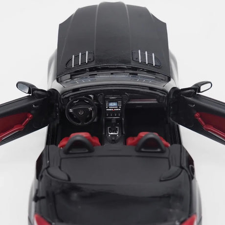[MotorMax] 1:18 Mercedes-Benz 2004 SLK-Class R171 Black Model Car Die-Cast