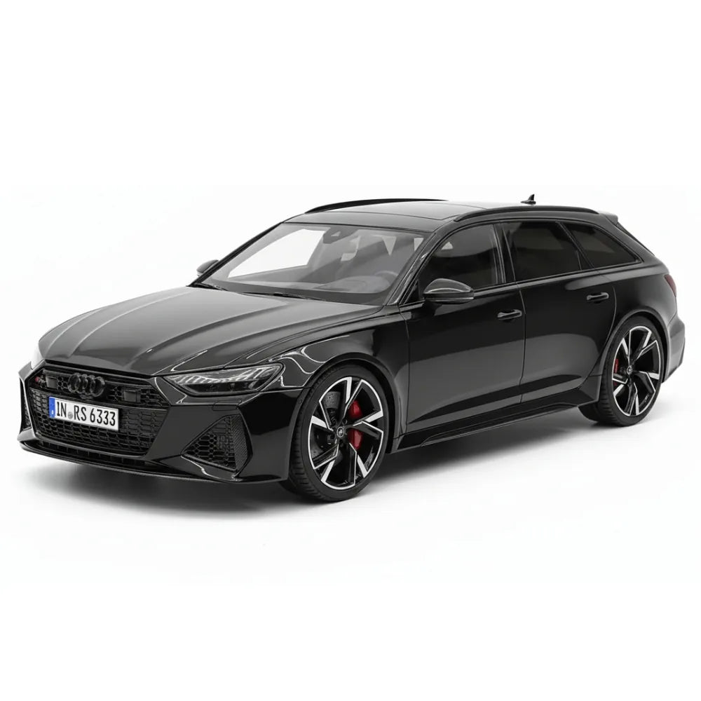 [MotorHelix] 1:18 Audi 2020 RS6 Avant C8 Black Model Car Resin