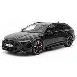 [MotorHelix] 1:18 Audi 2020 RS6 Avant C8 Black Model Car Resin