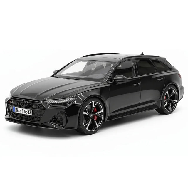 [MotorHelix] 1:18 Audi 2020 RS6 Avant C8 Black Model Car Resin