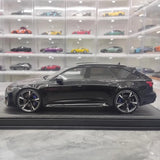 [MotorHelix] 1:18 Audi 2020 RS6 Avant C8 Black Model Car Resin