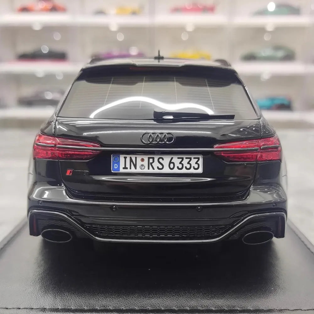 [MotorHelix] 1:18 Audi 2020 RS6 Avant C8 Black Model Car Resin