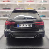 [MotorHelix] 1:18 Audi 2020 RS6 Avant C8 Black Model Car Resin