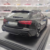 [MotorHelix] 1:18 Audi 2020 RS6 Avant C8 Black Model Car Resin