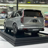 [MotorHelix] 1:18 Cadillac 2023 Escalade gris voiture miniature Resin