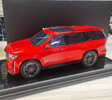 [MotorHelix] 1:18 Cadillac 2023 Escalade Red Model Car Resin