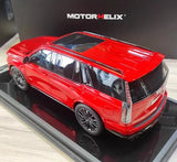 [MotorHelix] 1:18 Cadillac 2023 Escalade Red Model Car Resin