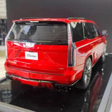 [MotorHelix] 1:18 Cadillac 2023 Escalade Red Model Car Resin