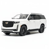 [MotorHelix] 1:18 Cadillac 2023 Escalade White Model Car Resin