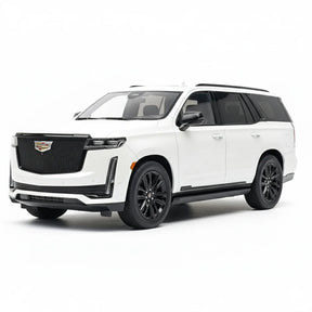 [MotorHelix] 1:18 Cadillac 2023 Escalade White Model Car Resin