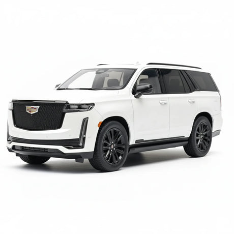 [MotorHelix] 1:18 Cadillac 2023 Escalade White Model Car Resin