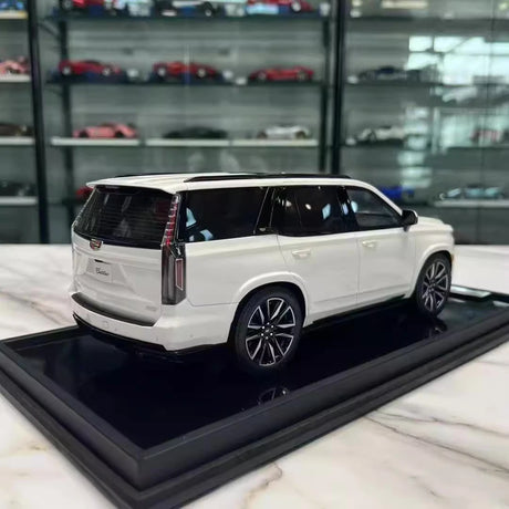 [MotorHelix] 1:18 Cadillac 2023 Escalade White Model Car Resin