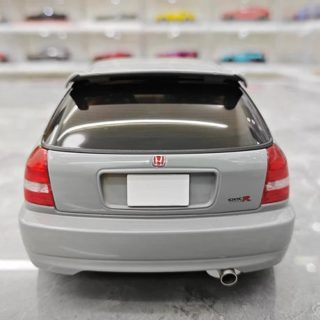 [MotorHelix] 1:18 Honda 1997 Civic Type R EK9 Gray Model Car Die-Cast