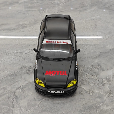 MotorHelix Honda 1997 Civic Type R EK9 Motul Black 1:18 – Modello da collezione pressofuso