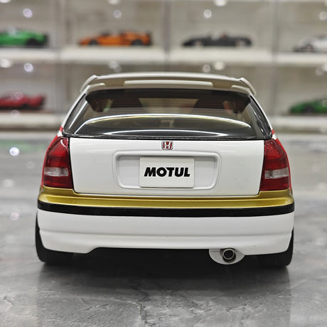 MotorHelix Honda 1997 Civic Type R EK9 Motul White 1:18 – Modello da collezione pressofuso