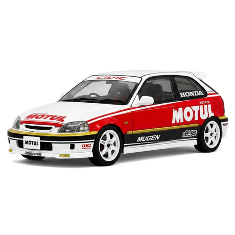 MotorHelix Honda 1997 Civic Type R EK9 Motul White 1:18 – Modello da collezione pressofuso