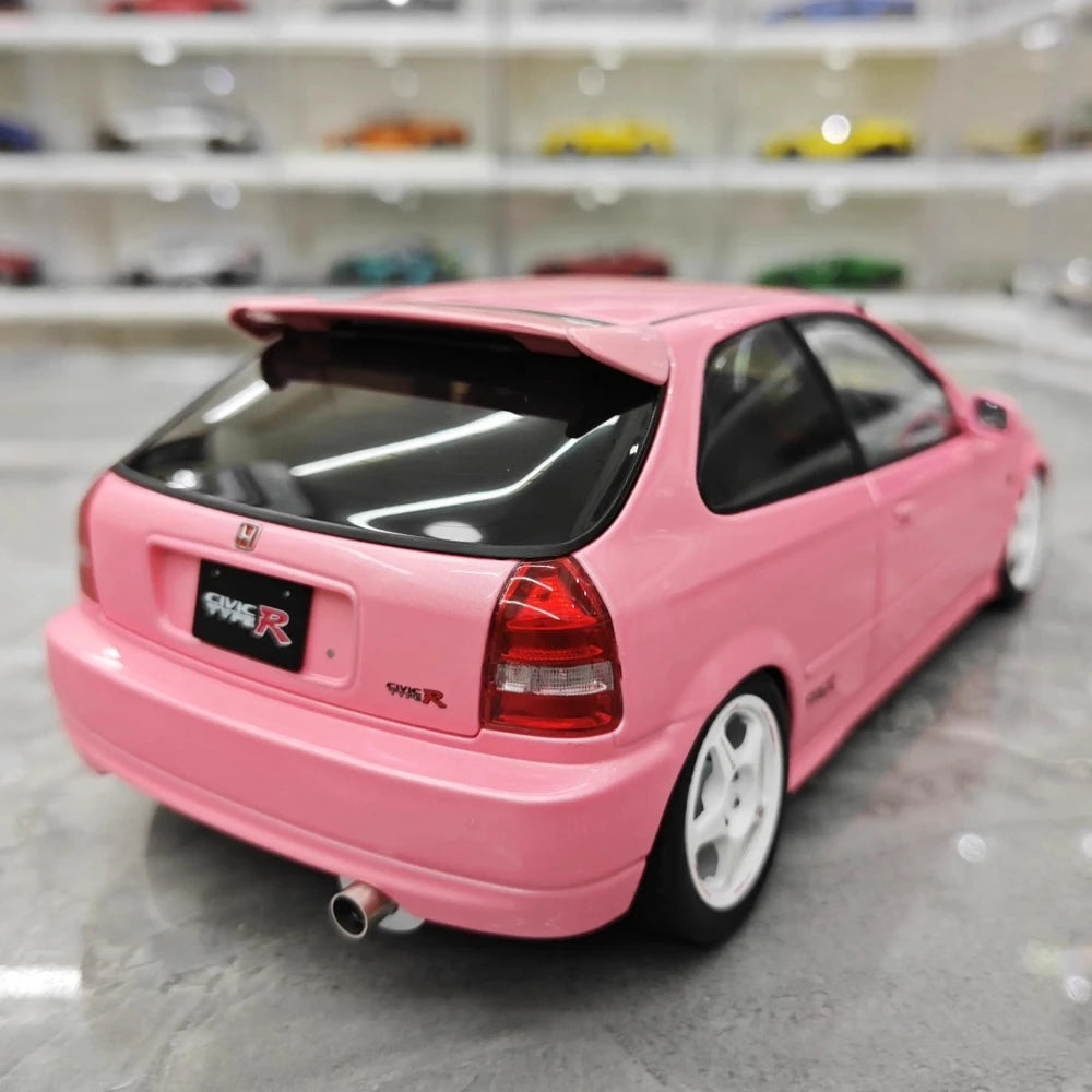[MotorHelix] 1:18 Honda 1997 Civic Type R EK9 Pink Model Car Die-Cast