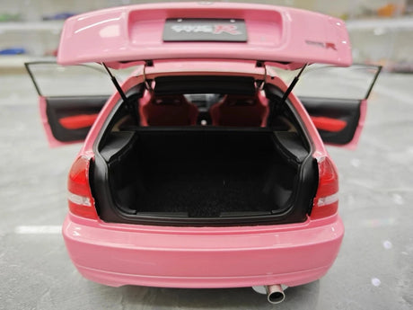 [MotorHelix] 1:18 Honda 1997 Civic Type R EK9 Pink Model Car Die-Cast
