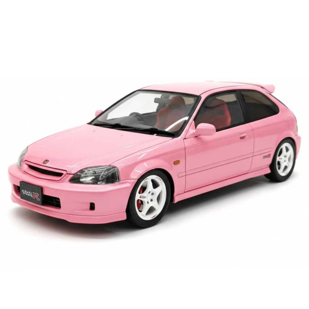 [MotorHelix] 1:18 Honda 1997 Civic Type R EK9 Pink Model Car Die-Cast